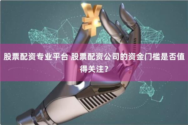 股票配资专业平台 股票配资公司的资金门槛是否值得关注？